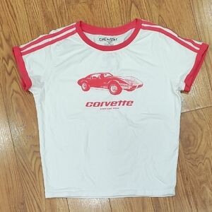 Chemistry Red and White Corvette Tee